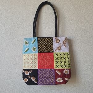 Colorful Embroidered Patchwork Shoulder Bag